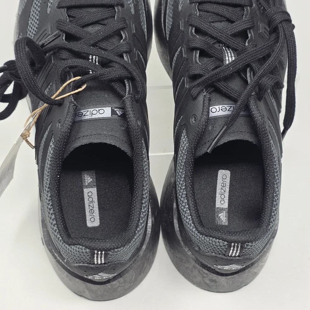 Adidas Adizero Aruku J Sneakers Mesh Black Carbon Iron JR4061 Boys Size 5.5 New